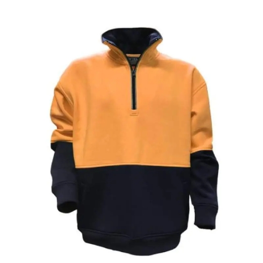 Picture of Tru Workwear, Fleece Jumper, 1/4 Zip, Reflective Tape